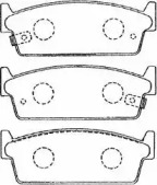 Комплект тормозных колодок AISIN B2N045